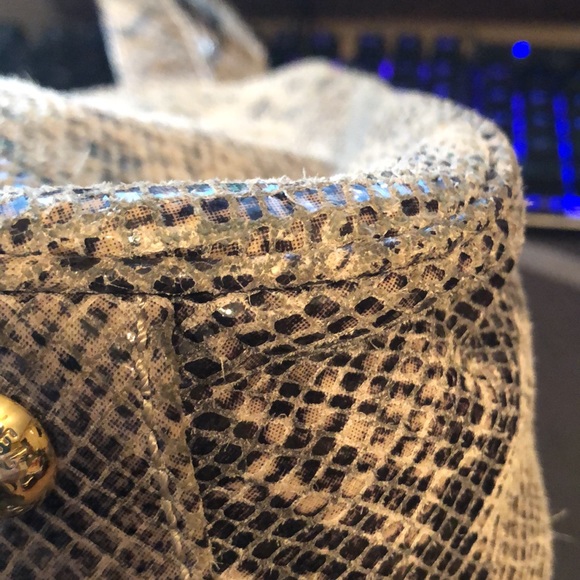 Michael Kors ~ SnakeSkin Shoulder Bag - Picture 8 of 14